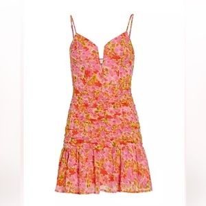 NWT ASTR the Label Meg Pink Mini Dress Size XS